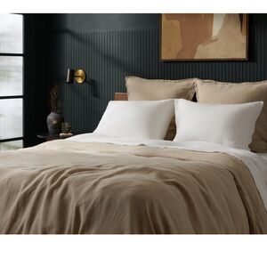 Parachute King/Cal King Linen Duvet Cover - Toast